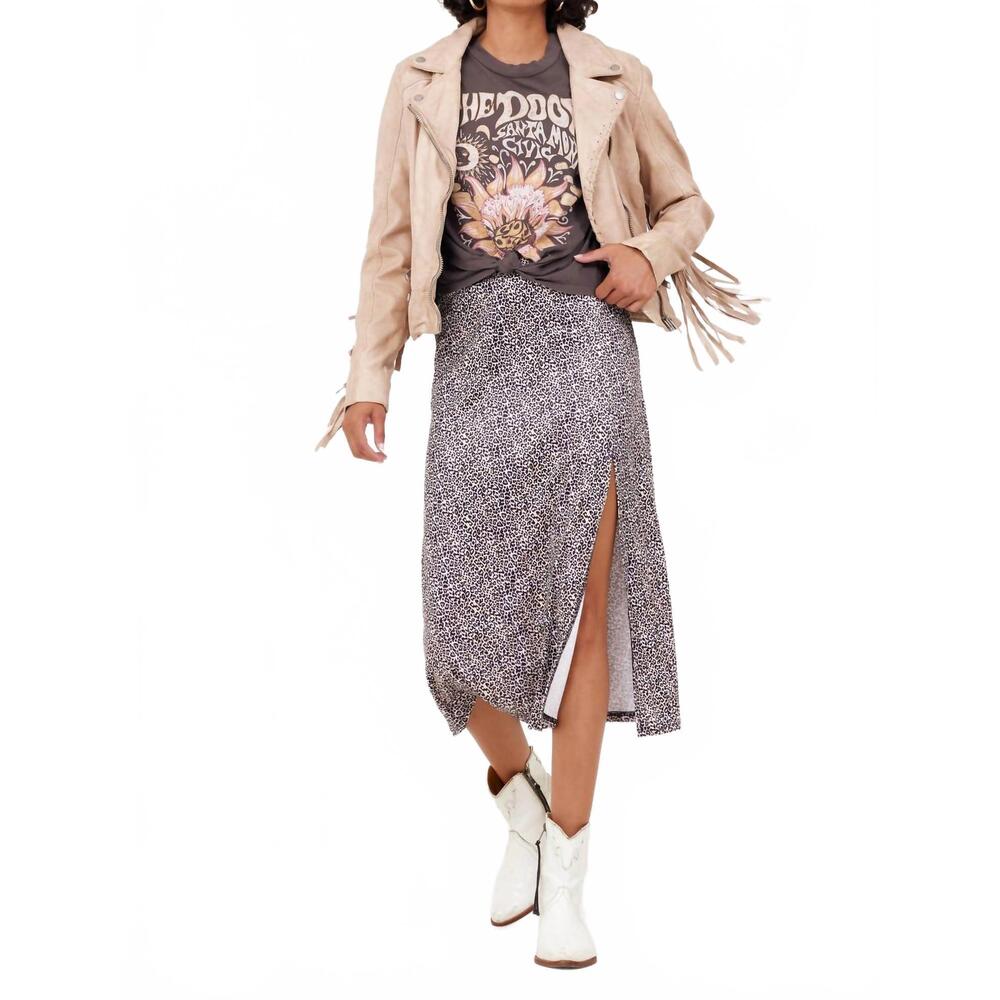 NEW MAURITIUS zoe rf leather jacket in beige